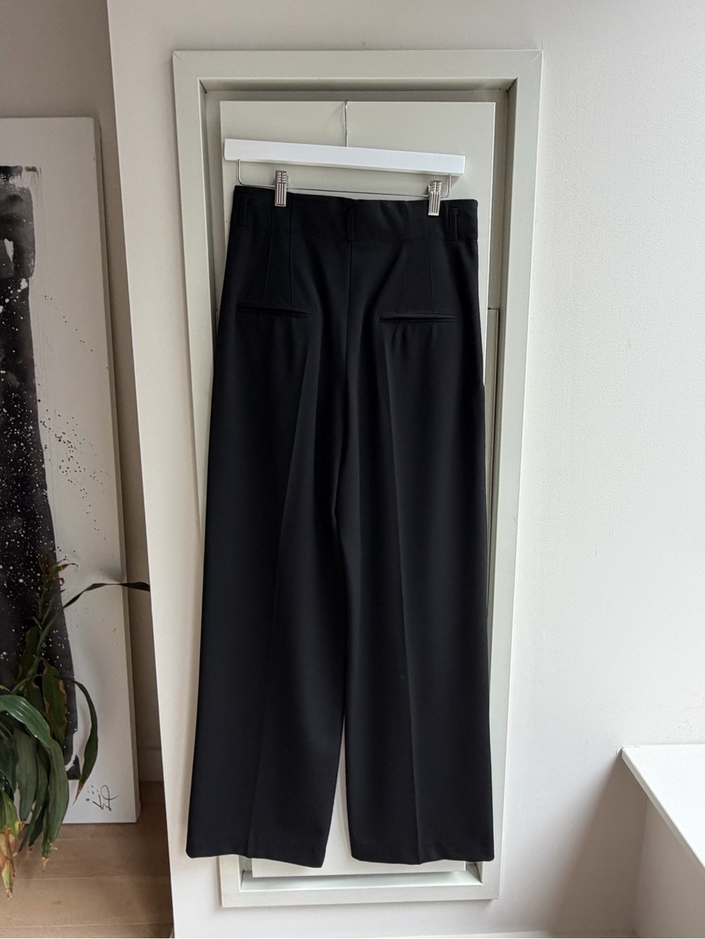 Zara Black Wide-Leg Trousers - Picture 2 of 3